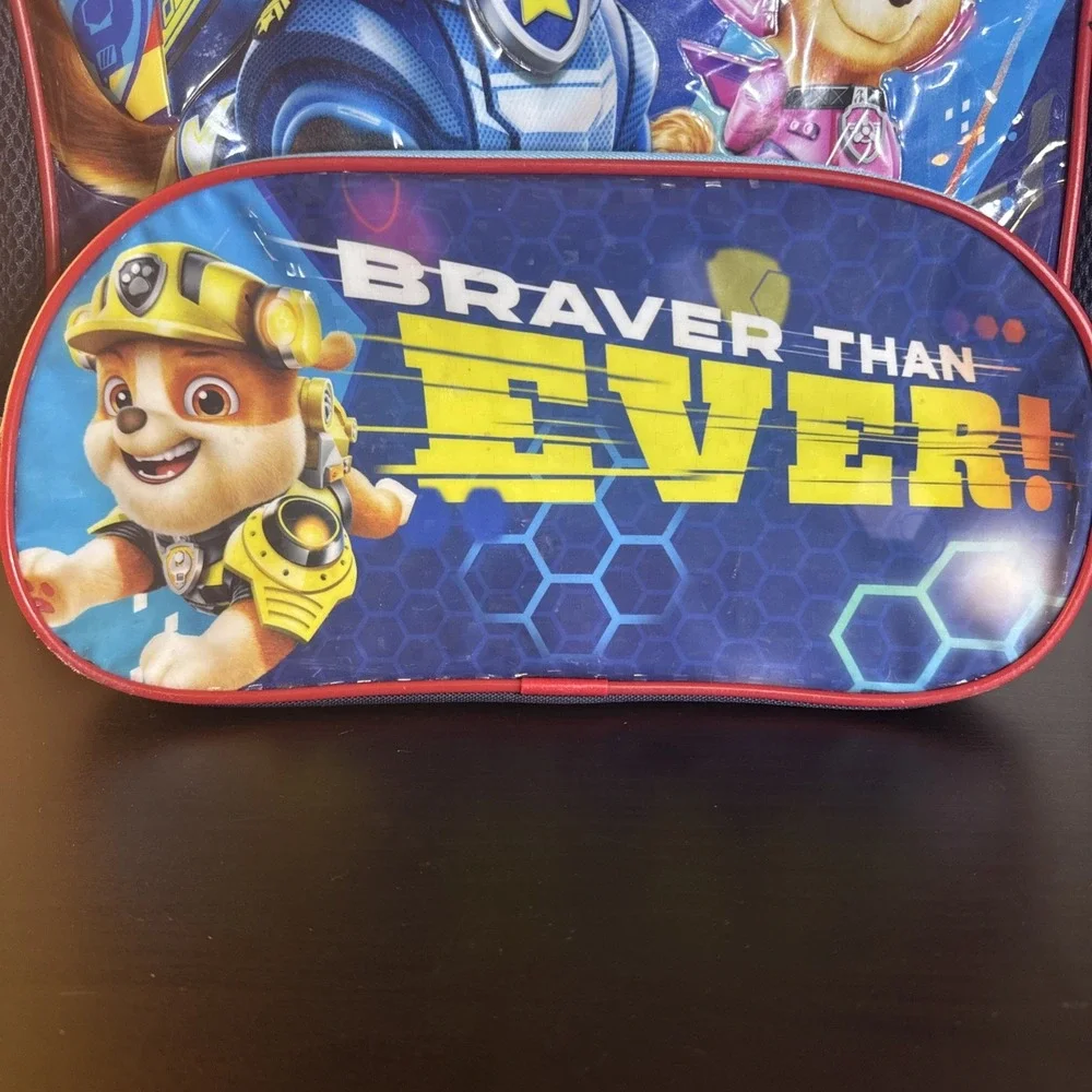 Paw‎ Patrol Nickelodeon Backpack Kid's School Book Bag Zippered Pockets